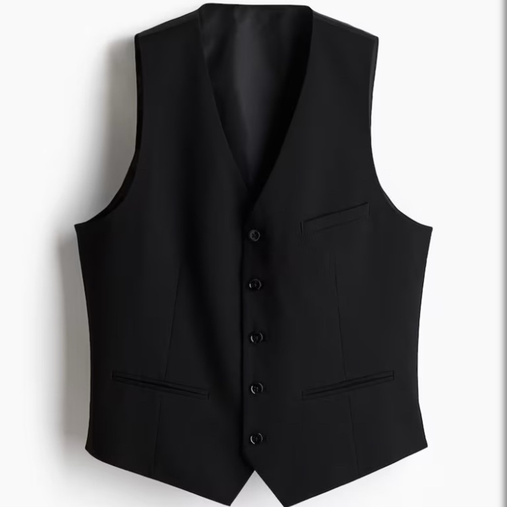 H&M Black Slim Fit Vest